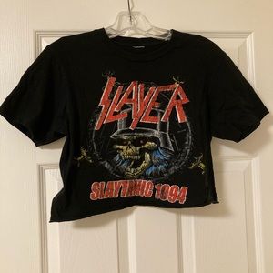 Slayer cropped tee